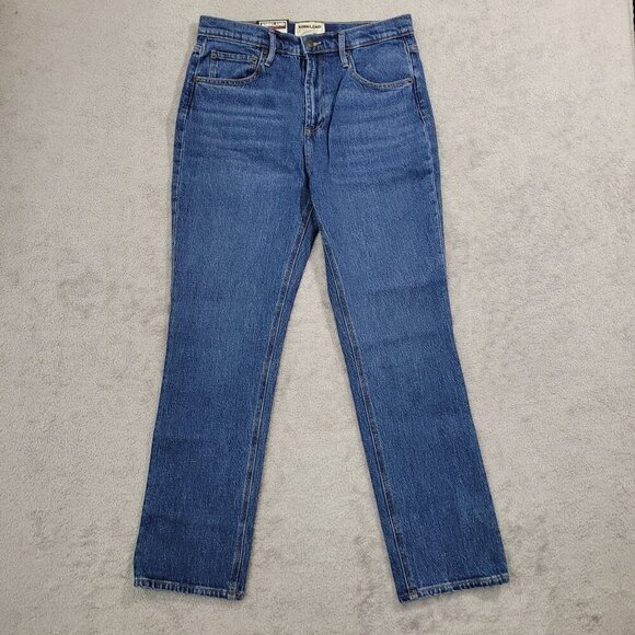 NEW Kirkland Signature Womens 6 High-Rise Straight Fit Jeans Denim - Picture 1 of 7